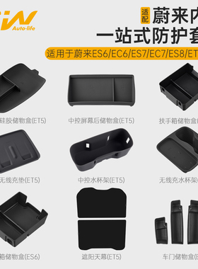 3W适用蔚来ES8 ES6 EC6 ET5 ET5T中控无线充硅胶垫水杯架内饰保护