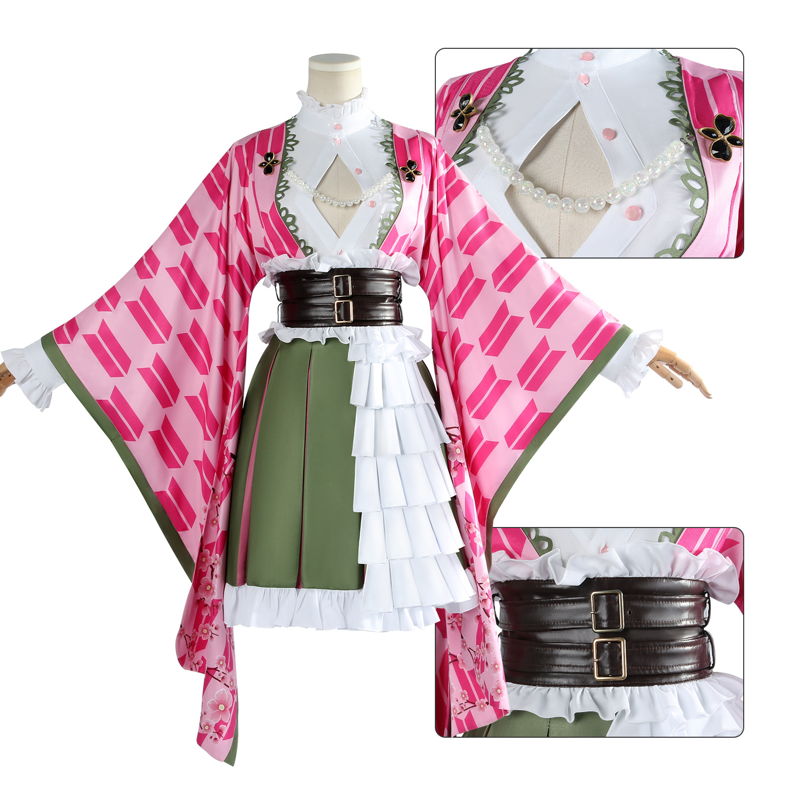 漫路人鬼灭之刃o服甘露寺蜜璃五周年纪念祭服装