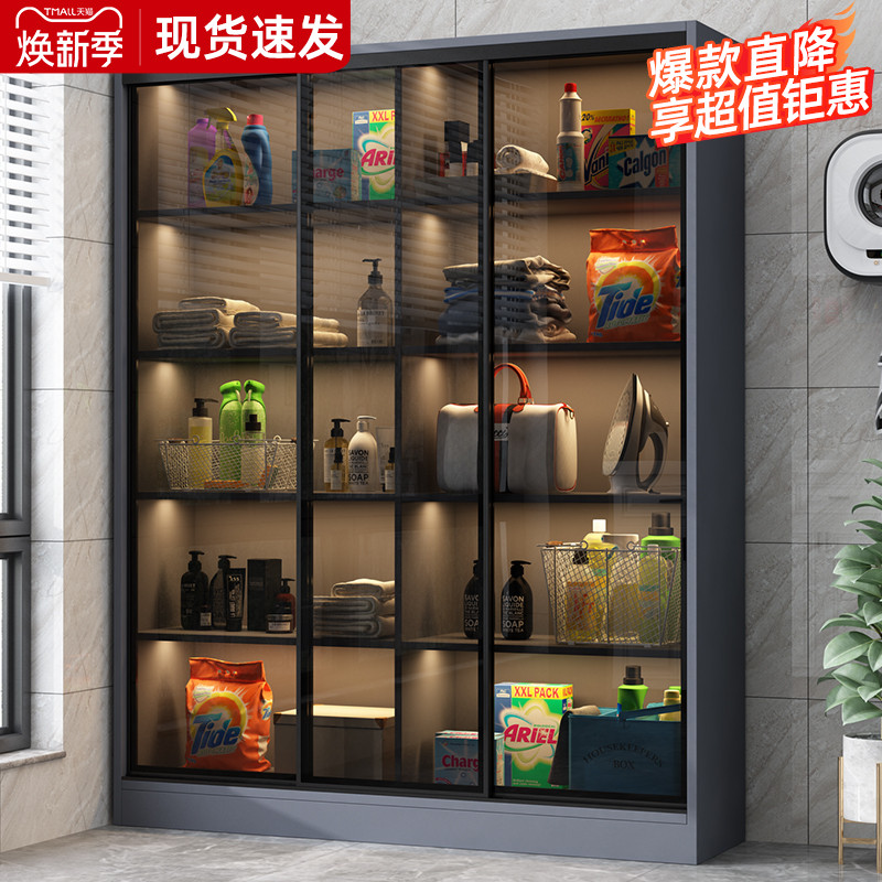 阳台柜飘窗柜定制推拉门大容量