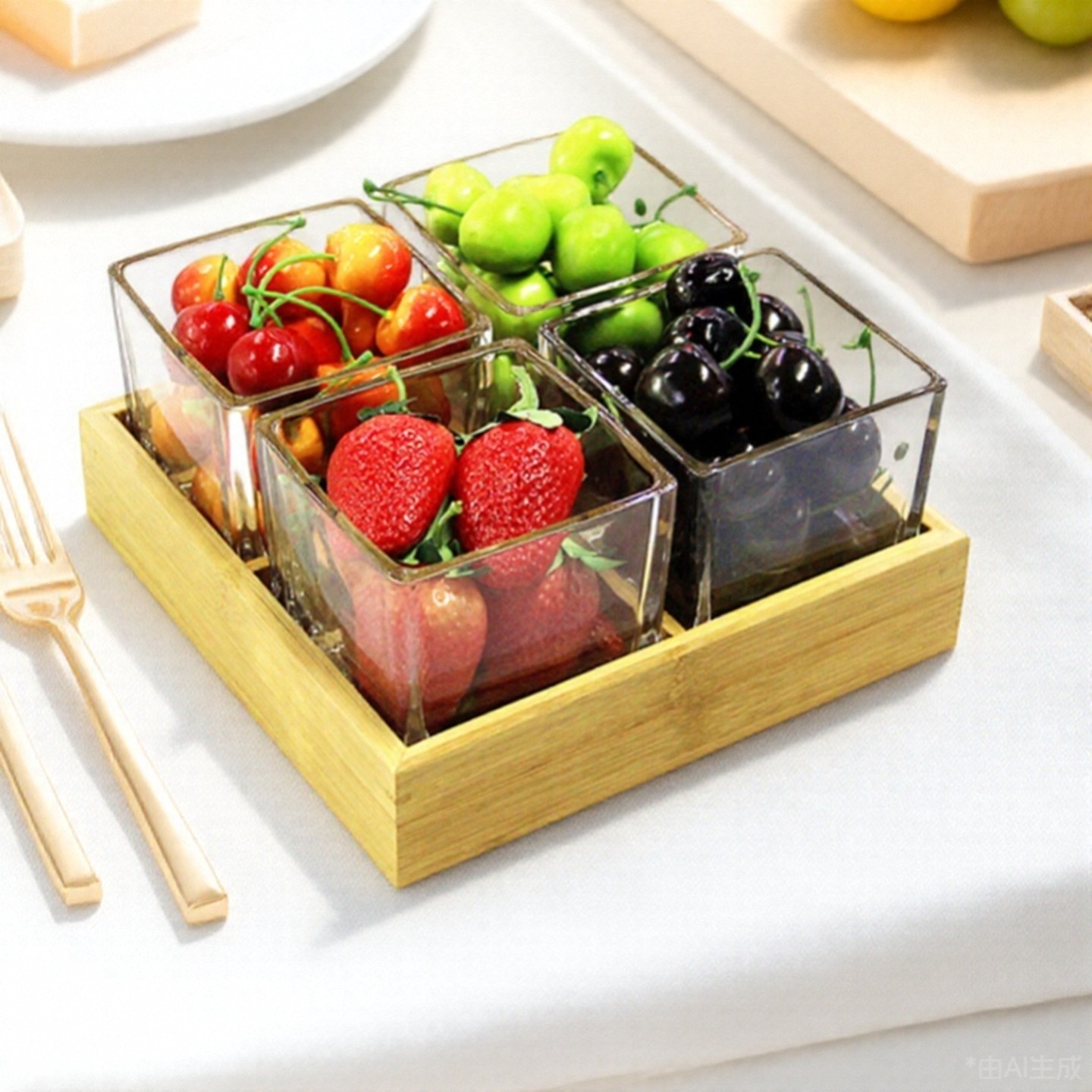 方形玻璃缸咸菜碗自助餐台小料调料容器酱菜罐小菜展示盒酒店器皿,餐饮具,果盆/果盘/果篮,淘宝优惠券,粉丝福利购,淘宝优惠卷