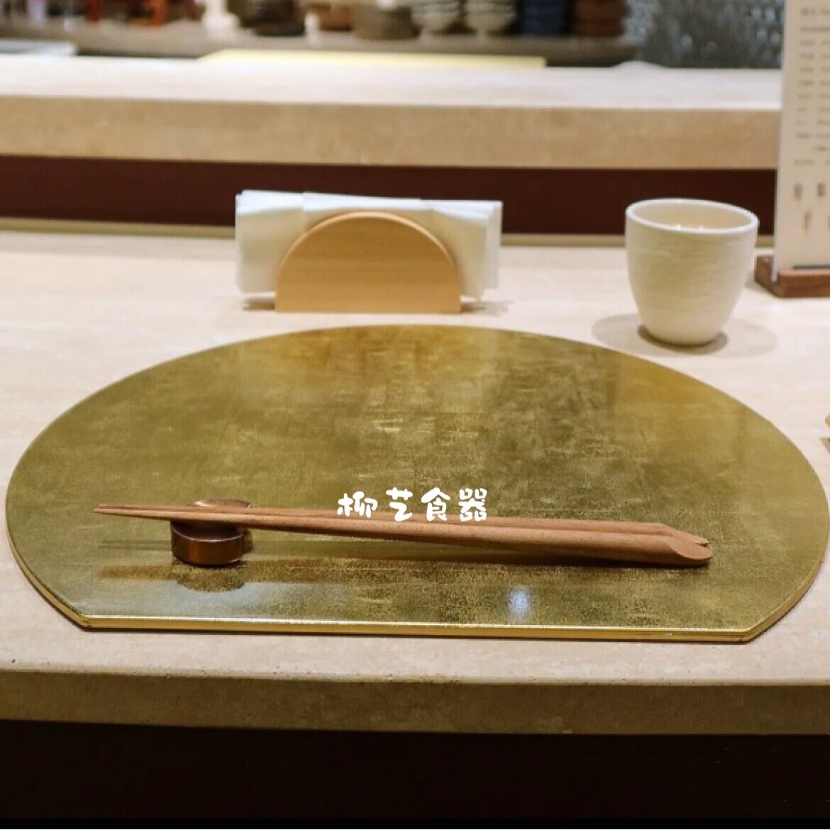 ABS日本式怀石会席料理陶瓷餐具长方正方半圆形餐垫餐板子刺身盘图片