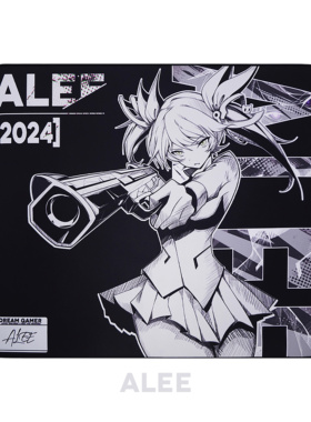 逐梦者ALEE二次元冷色调布垫细面偏涩亲肤控制型鼠标垫瓦cs专用