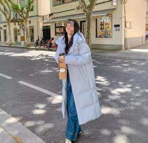 明摩长款羽绒服女冬2024新款长过膝情侣加厚亮世秋外套官方旗舰店