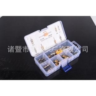 汽车空调气门芯黄色银色精品套装 R12 盒R134a
