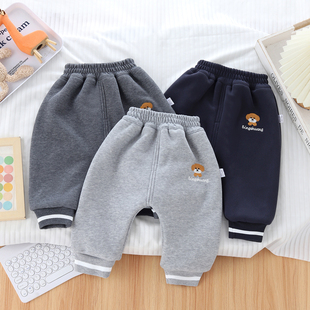 一条过冬宝宝大PP屁屁裤 外穿加绒加厚男女儿童棉裤 子秋冬季 婴儿裤