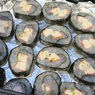 【变质包赔】蟹柳紫菜海苔卷空气炸锅食材冷冻速食寿司茶楼下午茶