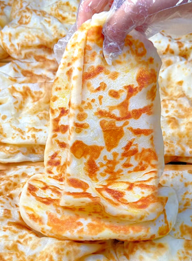 千层油饼烙馍春饼葱油饼手抓饼火烧即食早餐半成品duangduang饼
