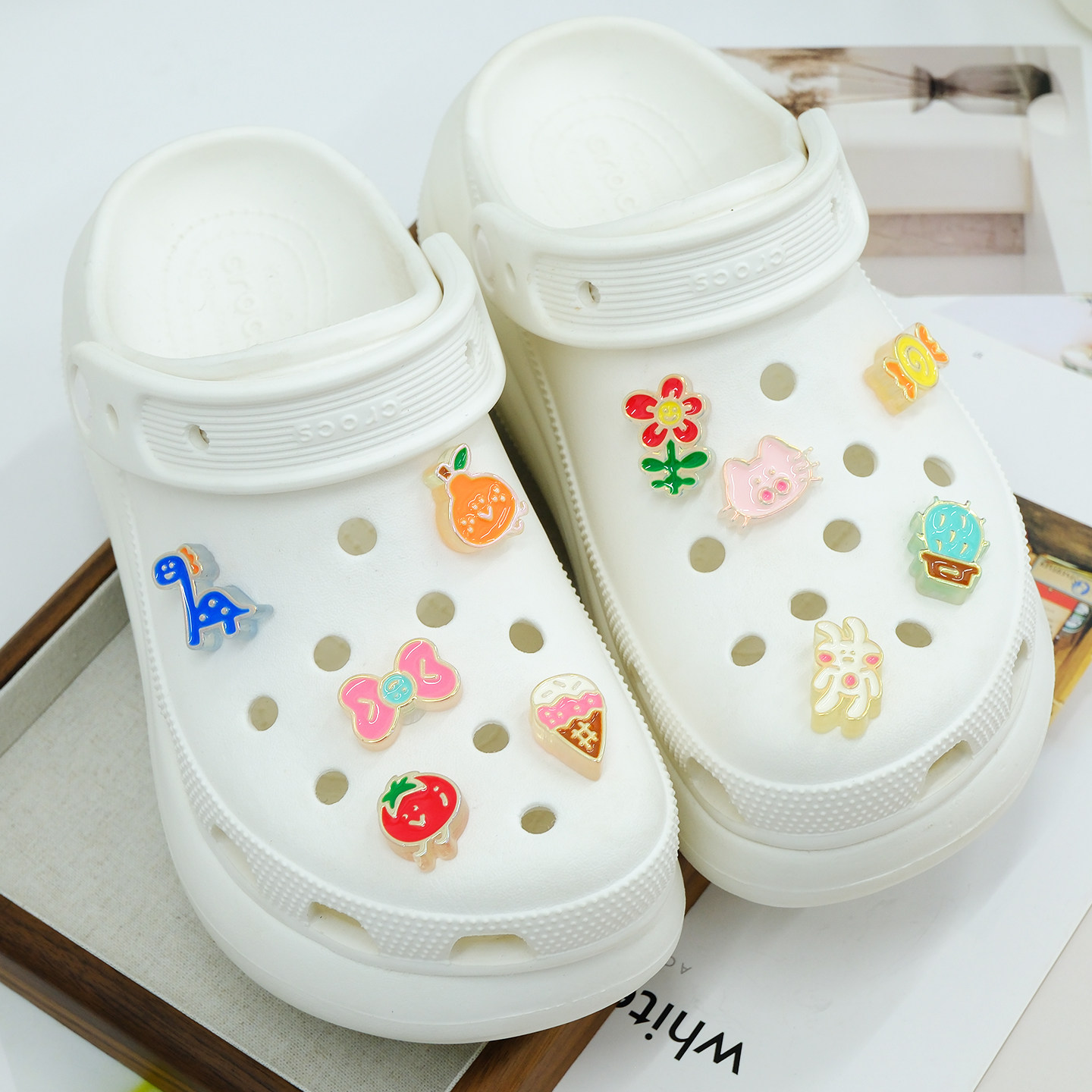 Mkop洞洞鞋配饰diy高级感鞋扣配件卡通动物鞋花适配Crocs/Cross,服饰配件/皮带/帽子/围巾,鞋扣,淘宝优惠券,粉丝福利购,淘宝优惠卷