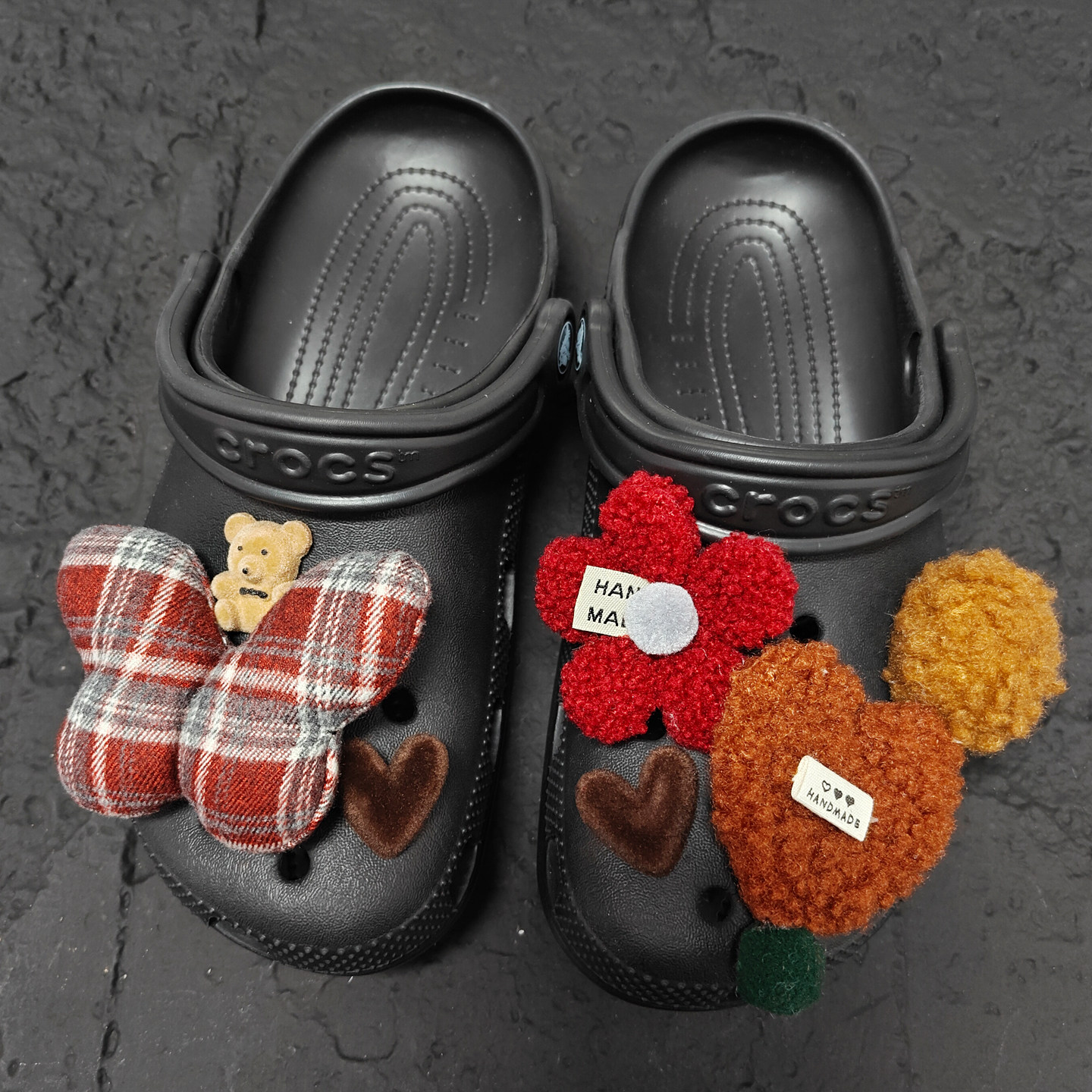 Mkop洞洞鞋配饰diy高级感鞋扣配件蝴蝶结爱心鞋花适配Crocs/Cross,服饰配件/皮带/帽子/围巾,鞋扣,淘宝优惠券,粉丝福利购,淘宝优惠卷