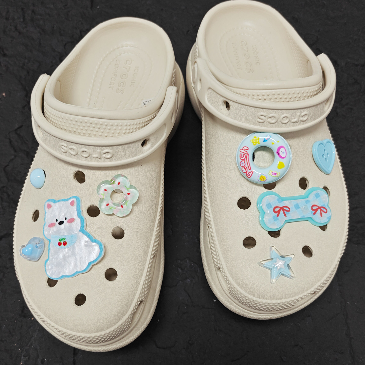 Mkop洞洞鞋配饰diy高级感鞋扣配件小狗骨头鞋花适配Crocs/Cross,服饰配件/皮带/帽子/围巾,鞋扣,淘宝优惠券,粉丝福利购,淘宝优惠卷