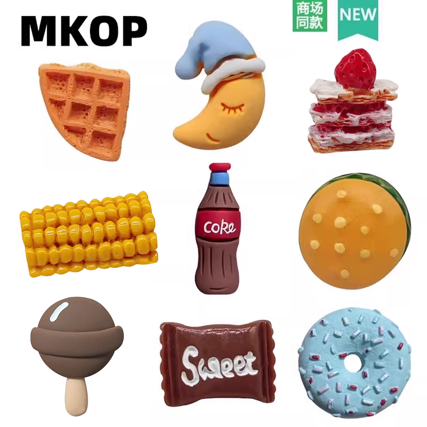 Crocs可爱卡通美食洞洞鞋配饰