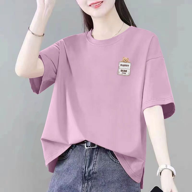 夏季女士纯棉短袖休闲T恤