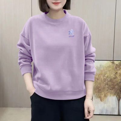 华棉短款长袖卫衣女秋冬女装遮肉