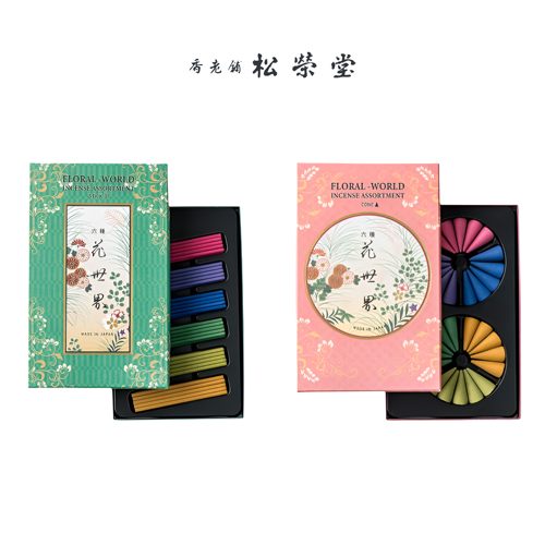 日本松荣堂花世界六种花线香塔香