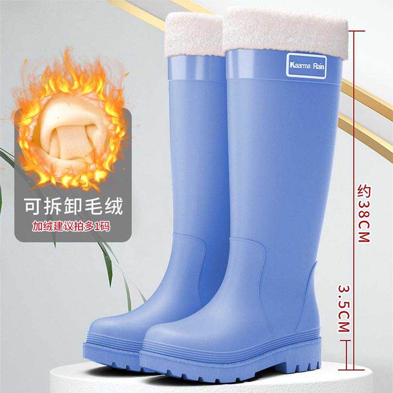 户外束口高筒雨鞋雨靴长筒大童过膝上学专用男童女童防滑防水厂家