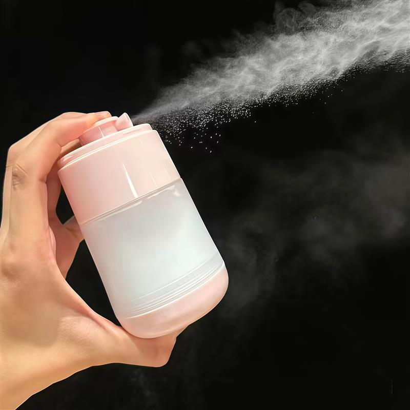 痱子粉便喷瓶携喷雾瓶分装瓶旅行化妆品小样空瓶粉色简约大厂家