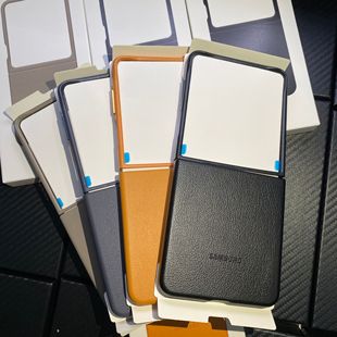 适用于三星ZFlip7手机壳Z Flip7折叠屏保护套生态皮革magsafe磁吸充电保护壳zflip7全包防摔商务男女简约外壳