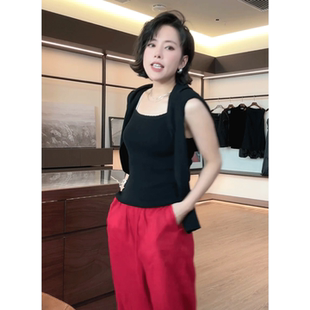 埠影 魏老板 超细支数高念棉极简休闲百搭吊带背心女51T121729