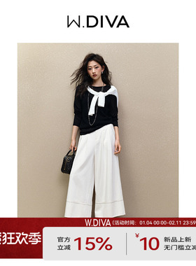 魏老板【中环】莱赛尔＋棉阔腿裤春季松弛慵懒休闲九分裤51K21156