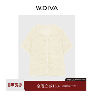 魏老板【绗光】桑蚕丝+和纸光丝钩花品质镂空设计针织衫52Z012030