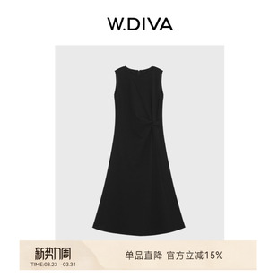 慵懒罗马布立体剪裁连衣裙女52D102091 法式 魏老板 维纳斯之结