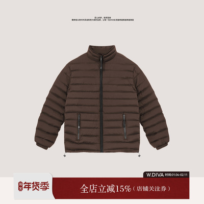 【轻暖CP】男女同款90鹅绒极简收束调节排骨羽绒服54C213419