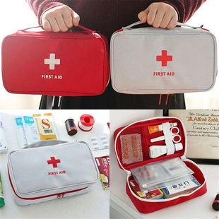 First Aid Kit Bag Home Emergency Medical Survival Rescue Box