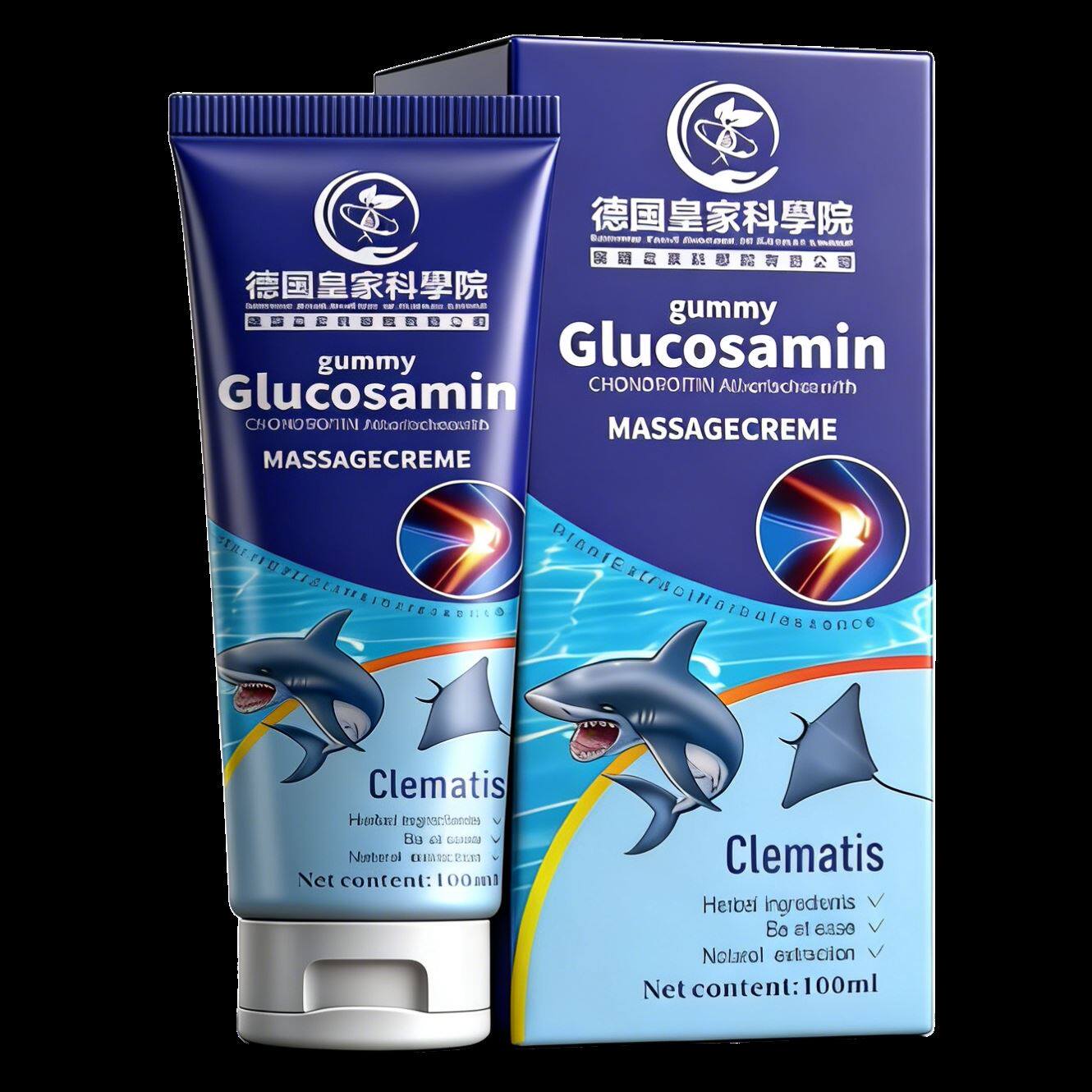 【热卖爆款】德国皇家氨糖软骨素关节膏膝盖涂抹外用