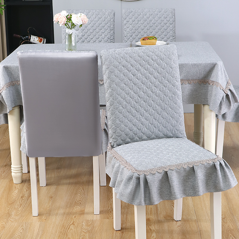 椅子套罩防滑简约夹棉连体餐椅套