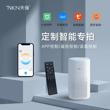 【定制调光调色智能专拍】天猫精灵语音涂鸦zigbee遥控