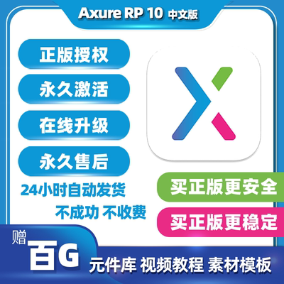 Axure rp10授权码汉化中文版软件安装包永久激活码Win/Mac M1
