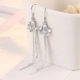耳环999纯银长款 韩版 耳坠女新款 适合圆脸 潮个性 感显瘦百搭520