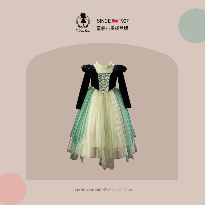 DeerBell安娜裙子冰雪奇缘公主裙