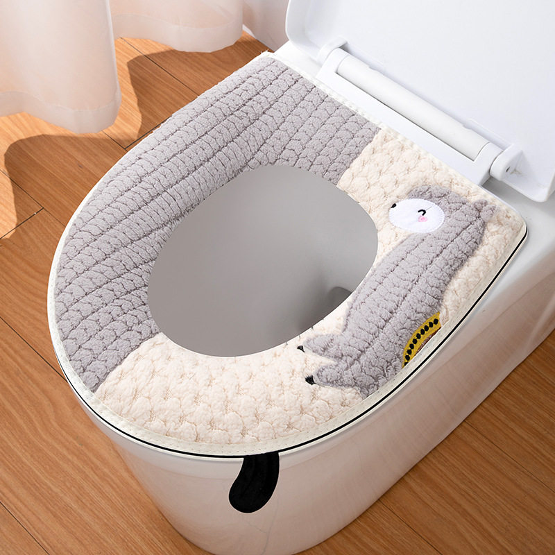 马桶垫坐垫马桶套2026年卡通针织超厚毛绒马桶垫柔软亲肤手提,居家日用,其它,淘宝优惠券,粉丝福利购,淘宝优惠卷
