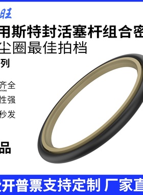 液压油缸孔轴往复活塞杆密封STd斯特封组合圈耐高温磨油环高厚4.2