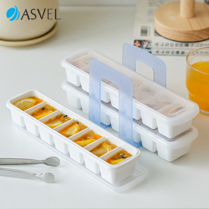 日本进口asvel冰块模具家用百香果分装婴儿辅食冷冻格制冰盒冰格