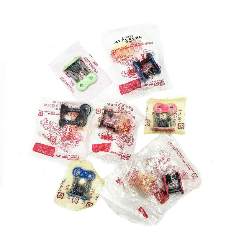 RK链条扣摩托车520 525 530XSO GXW铆钉传动链接头纯色卡扣卡簧