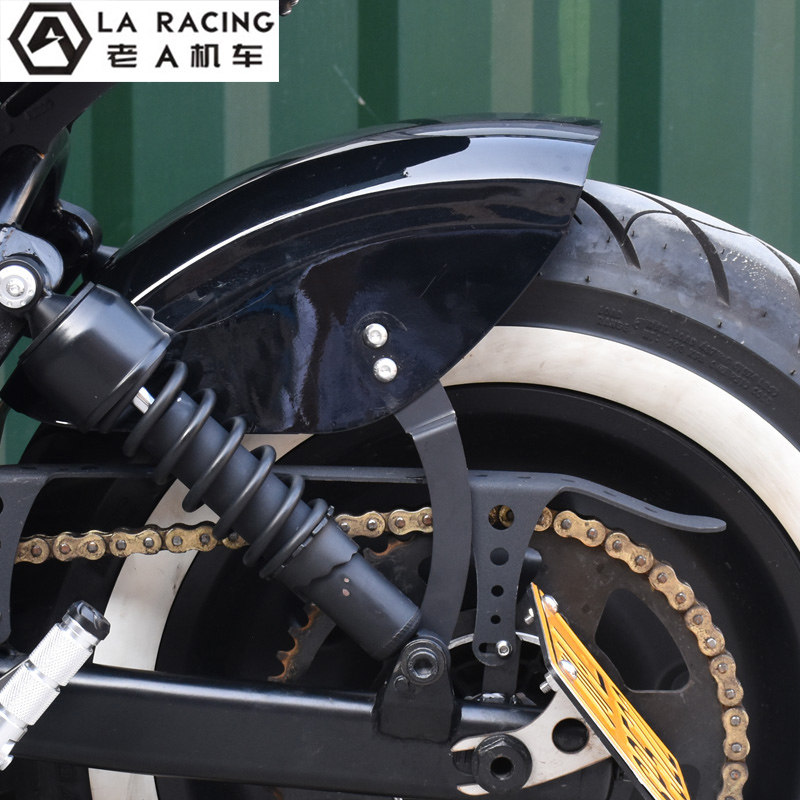 适用长江bobbie400/650/700摩托车改装短尾尾灯侧牌照架挡泥板