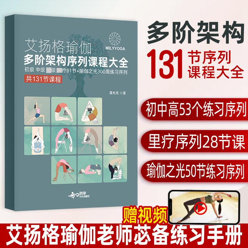 艾扬格瑜伽多阶架构课程序列大全初中高理疗练习序列书籍艾扬格排课教材