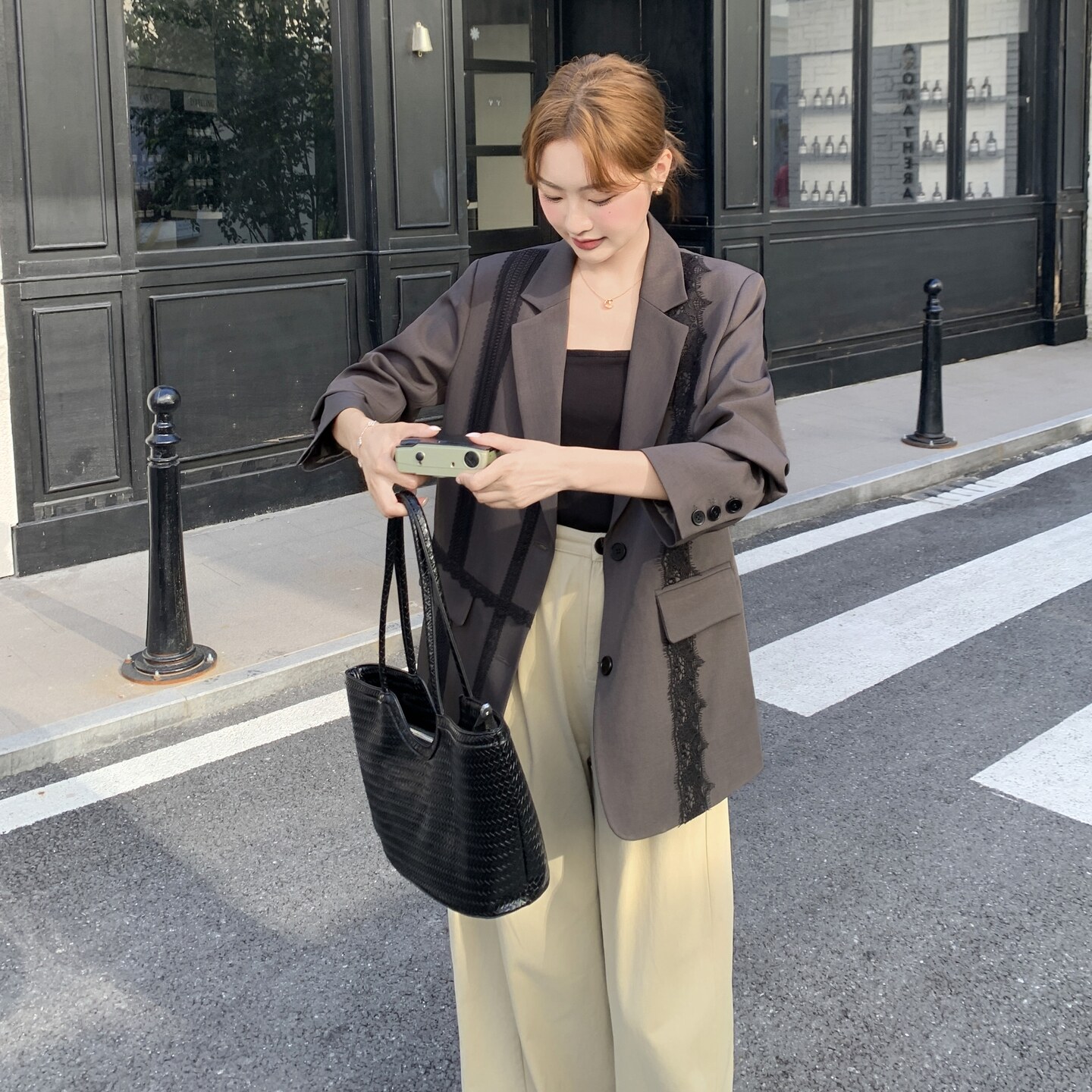【有现货】【主推款】休闲韩范ins西装外套女春秋8920-P160-K238,女装西装,浙宝176（原073）