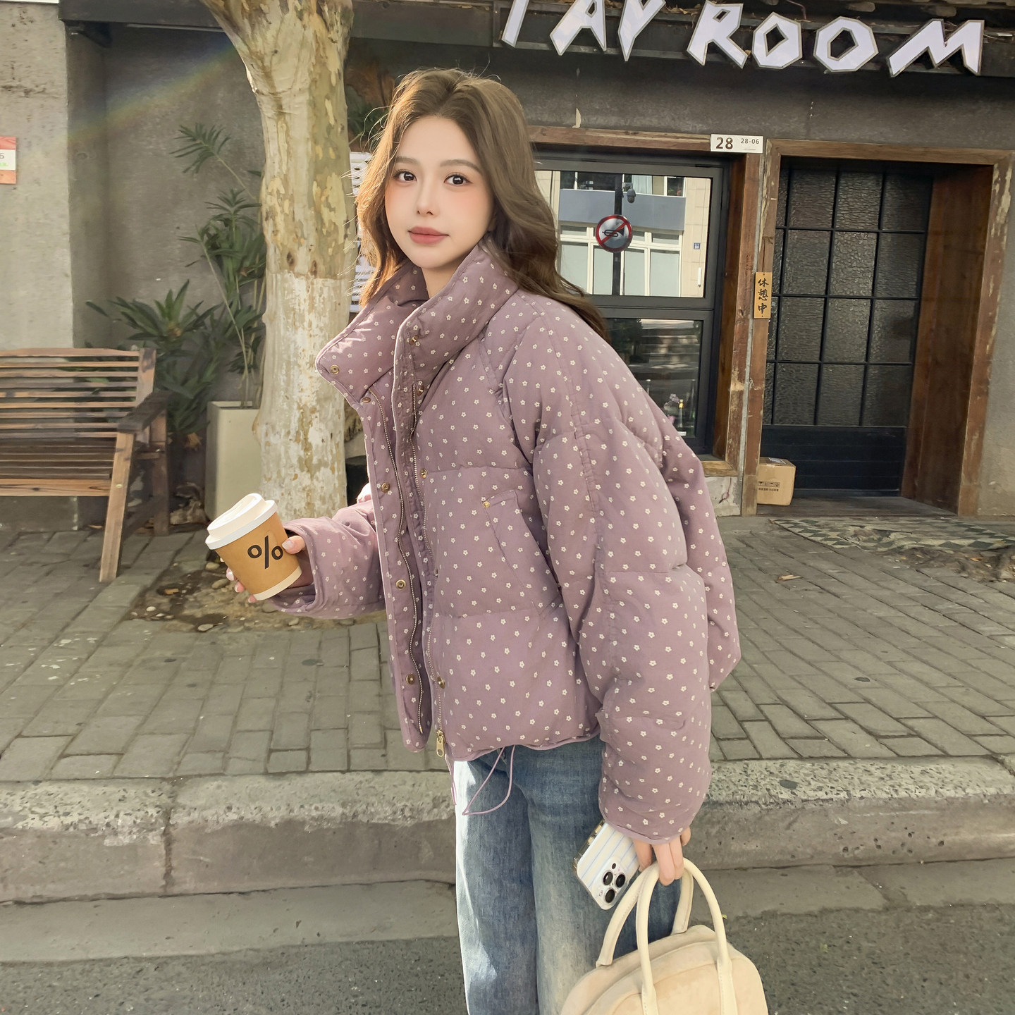 【有现货】【主推款】时尚加厚50绒羽绒服女短款8996-P265-K398,女装羽绒服,浙宝176（原073）