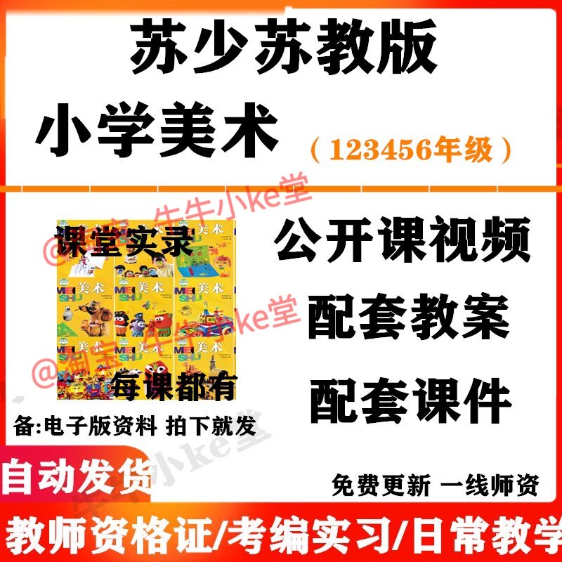 苏少苏教版小学美术一年级二三四五六年级上下册名师优质课公开课课堂实录配套PPT课件教案电子版