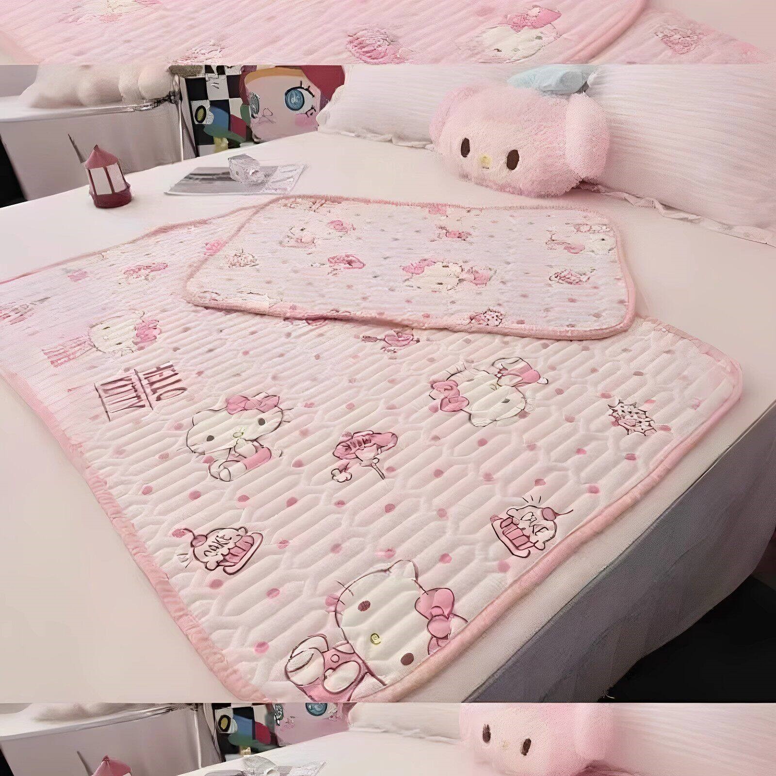 【姨妈期睡觉好物】hello Kitty姨妈墊女生宿舍防滑亲肤隔尿薄墊