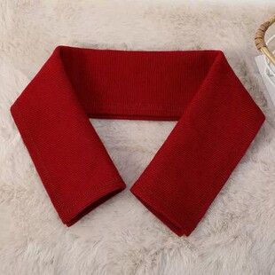 羽绒服衣领防脏神器装饰配件领子保护套全包棉衣护领包边针织假领