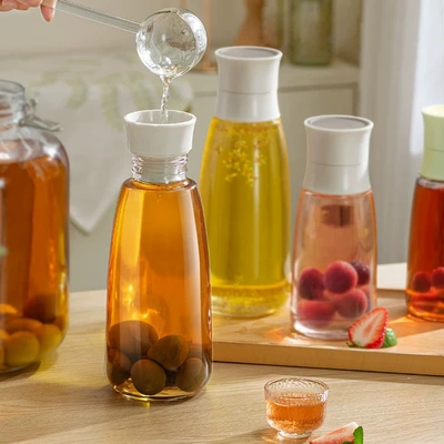 泡酒专用存酒瓶玻璃密封罐子食品级密封瓶空瓶装白酒腌制分装容器