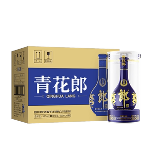 郎酒 庄园酱酒青花郎53度酱香型白酒500ml*6整箱装高端宴请送礼