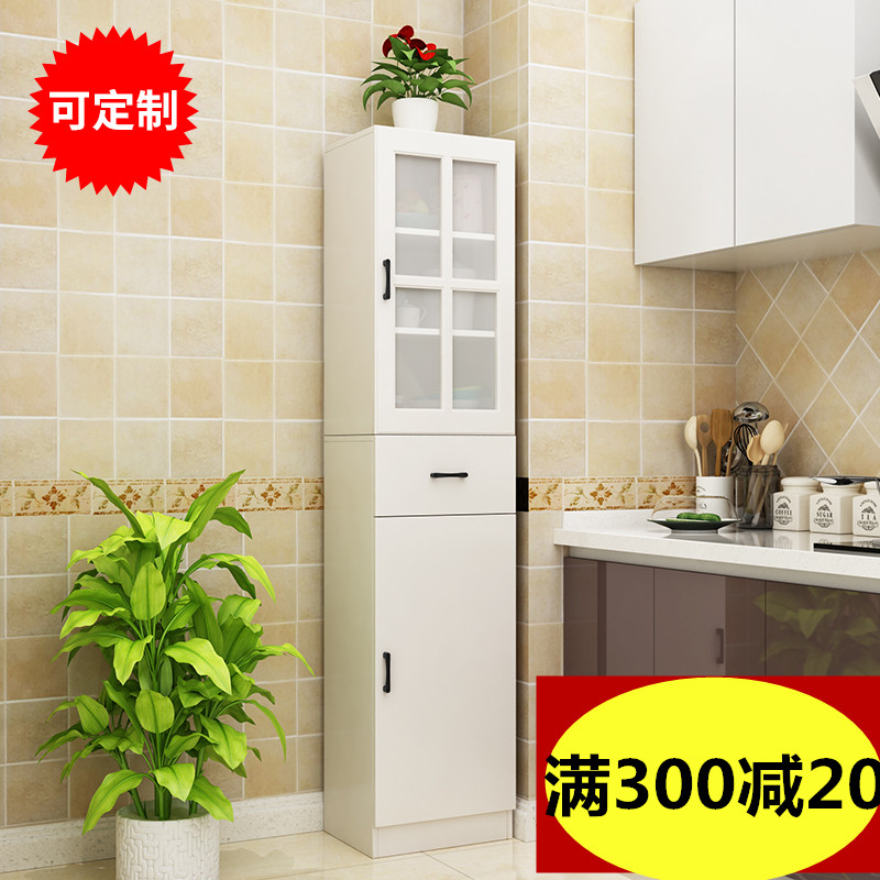 定制餐厅餐边柜简约高立柜玻璃柜客厅收纳柜子厨房储物冰箱边碗柜