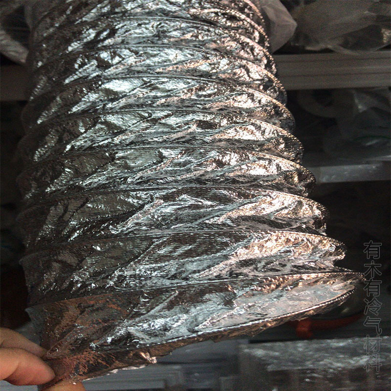 加强型玻纤布软管空调通风玻璃纤维布软管伸缩管排气管复合软管