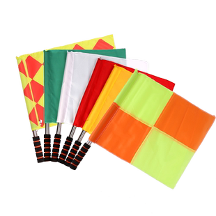 发令旗田径裁判巡边旗足球边裁旗停车场交通指挥手旗铁路信号旗