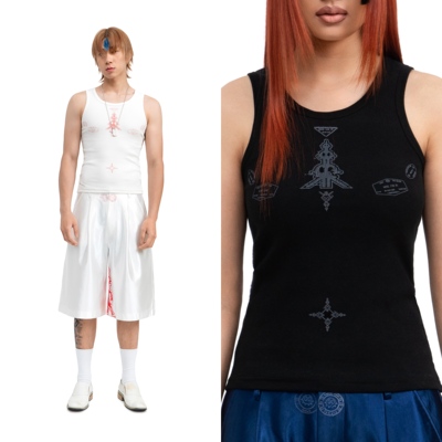 XG同款 fomulo ‘河豚全世界’ wearable visa 印花背心 男女中性